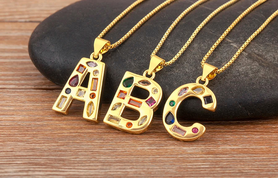 Pavé Initial Necklace