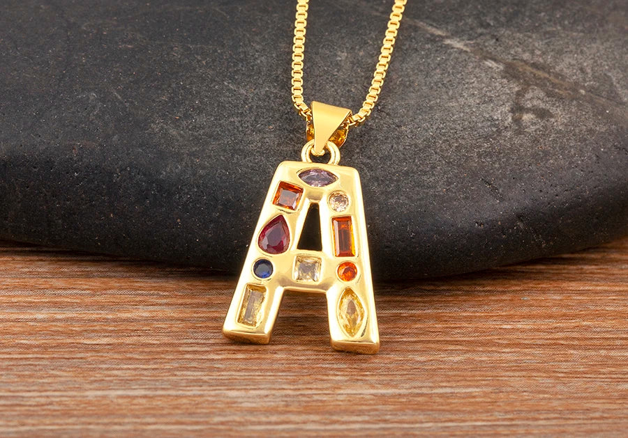 Pavé Initial Necklace