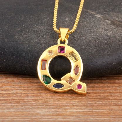 Pavé Initial Necklace