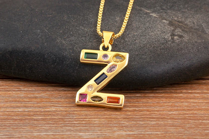 Pavé Initial Necklace