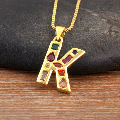 Pavé Initial Necklace