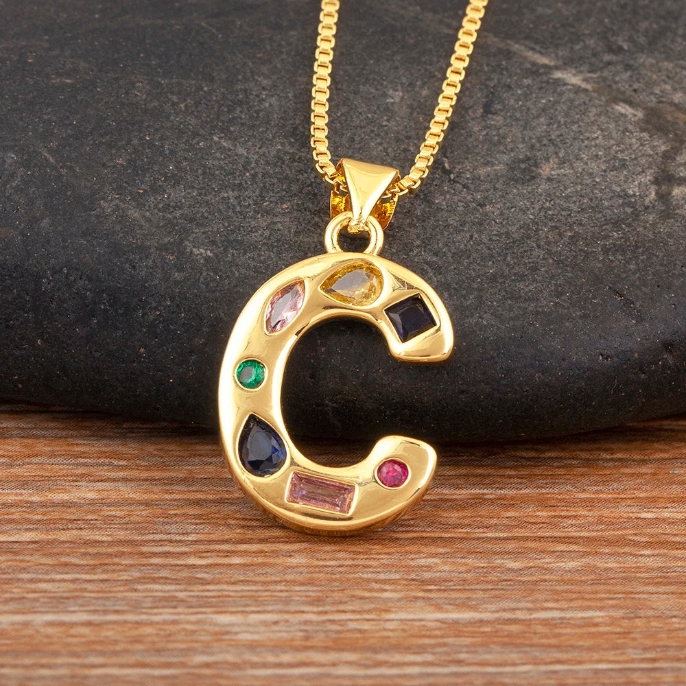 Pavé Initial Necklace