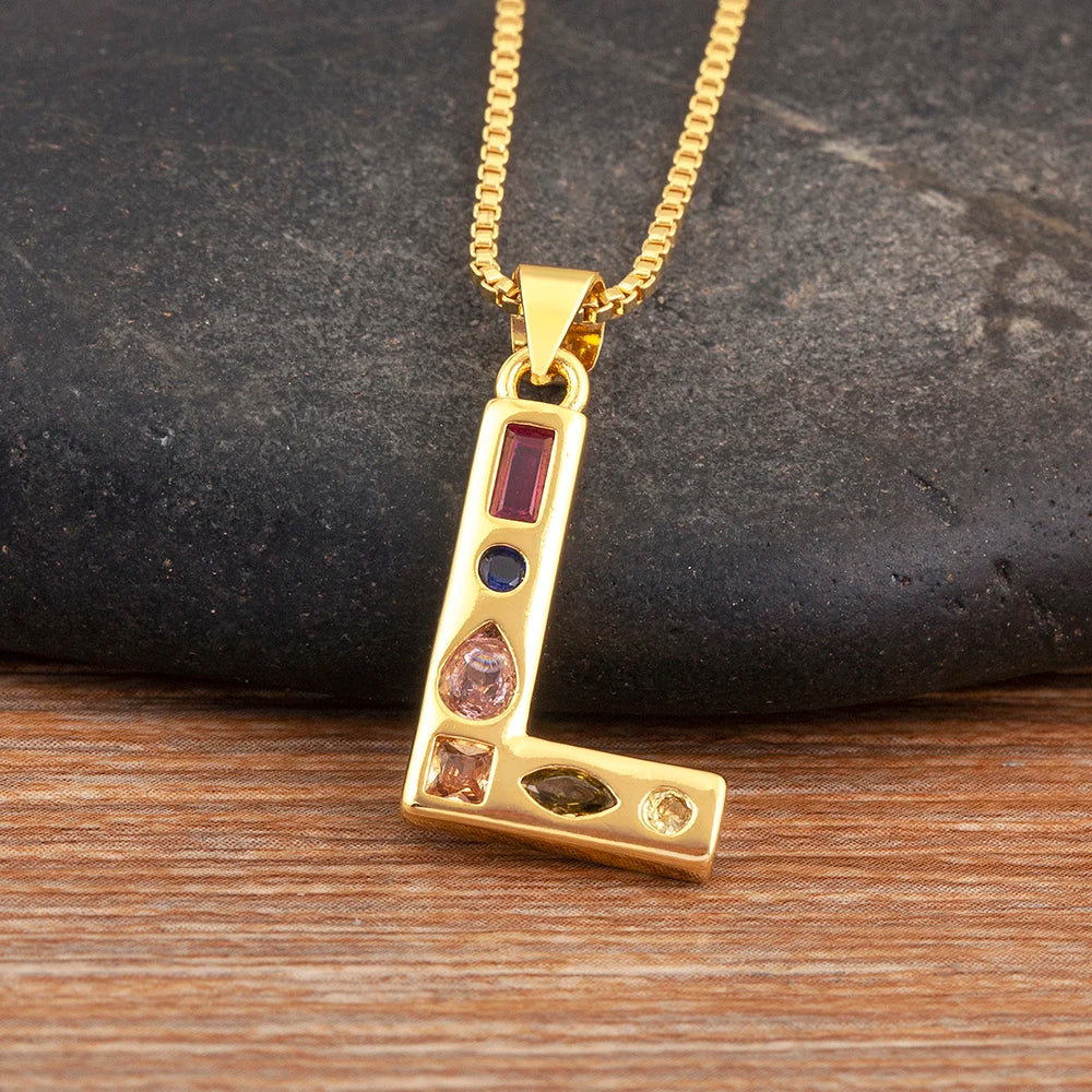 Pavé Initial Necklace