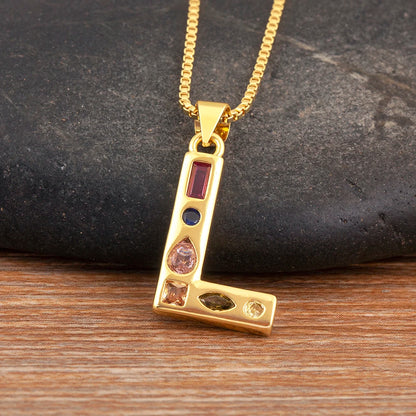 Pavé Initial Necklace