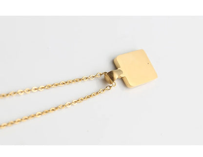 Mother of Pearl Initial Necklace