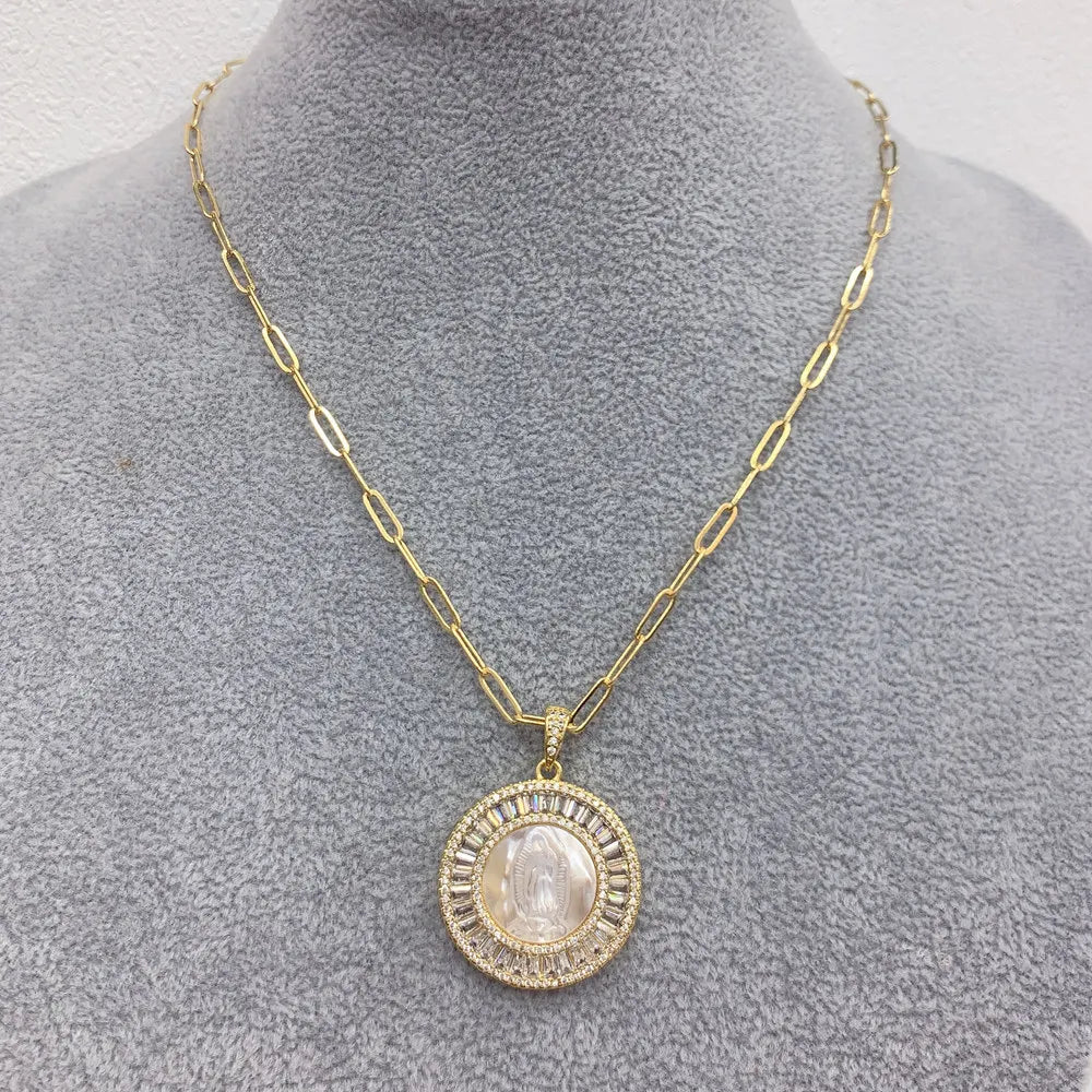 Guadalupe Shell Pendant Necklace