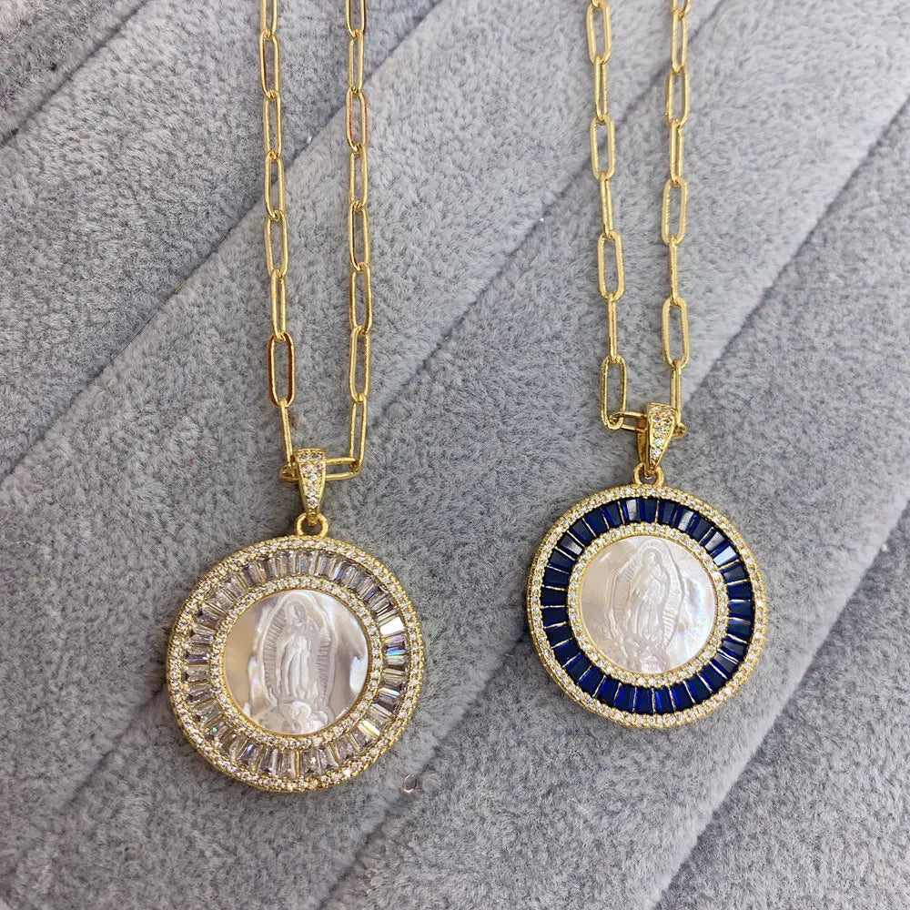 Guadalupe Shell Pendant Necklace