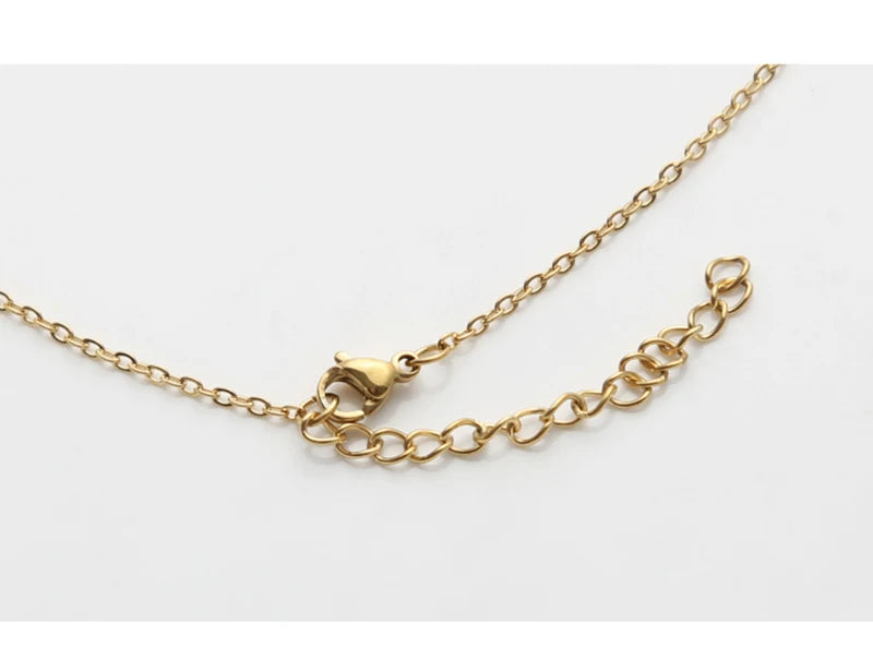 Mother of Pearl Initial Necklace