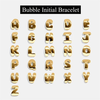 Bubble Initial Bracelet