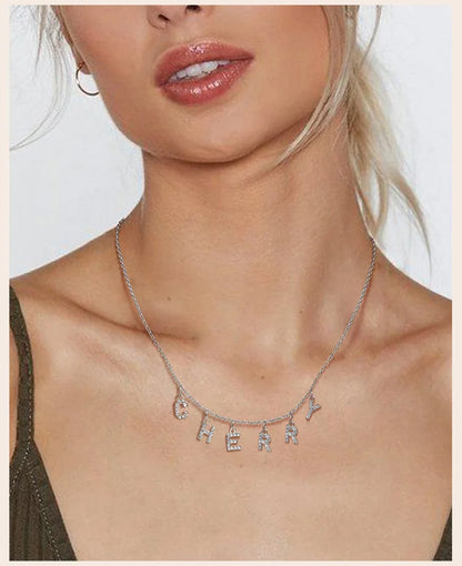 Name & Initial Pendant Necklace