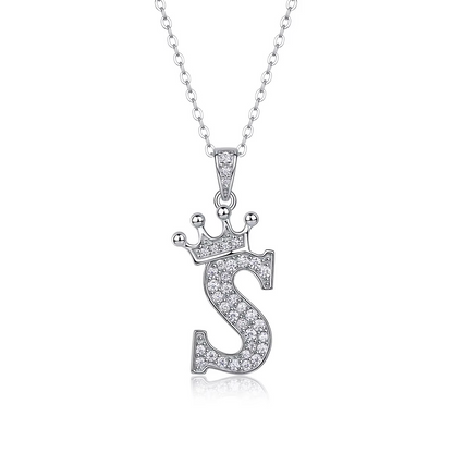 Classic Initial Moissanite Necklace