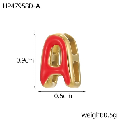 Colour Enamel Initial Charm