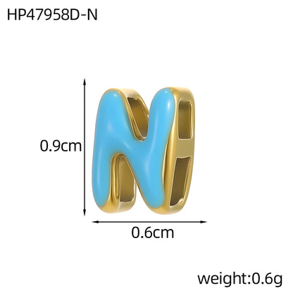 Colour Enamel Initial Charm