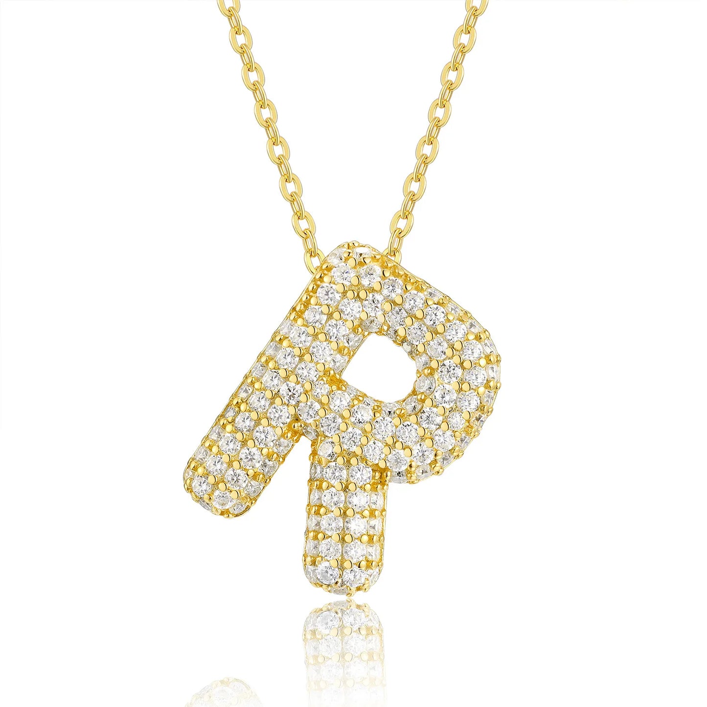 Custom Moissanite Initial Necklace