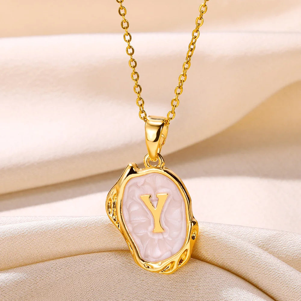 Y2K Drip Initial Necklace