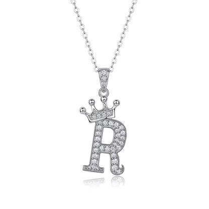 Classic Initial Moissanite Necklace