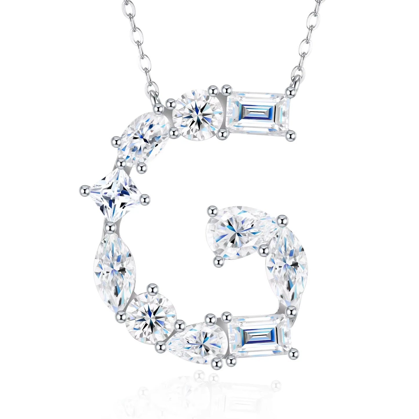 Moissanite Letter Necklace
