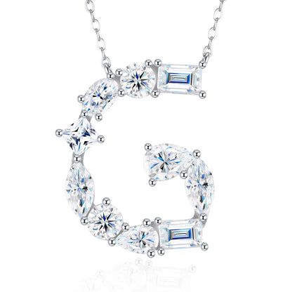 Moissanite Letter Necklace