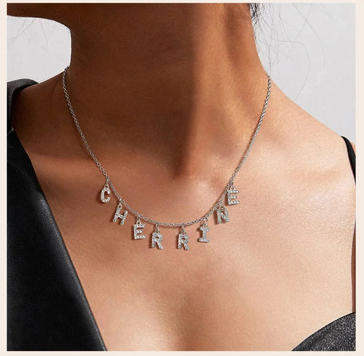 Name & Initial Pendant Necklace