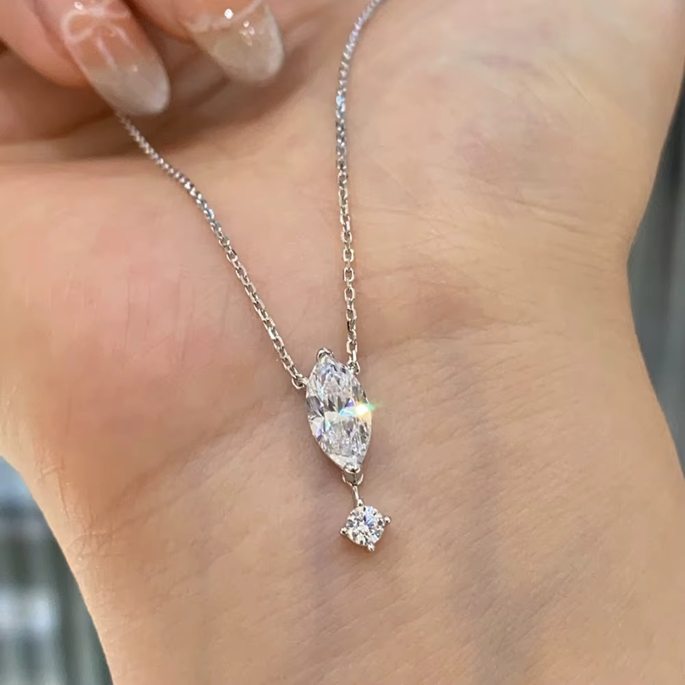 Marquise Moissanite Necklace