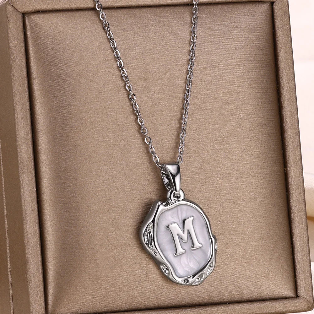 Y2K Drip Initial Necklace