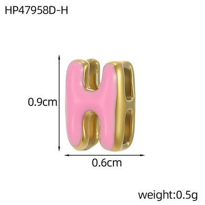 Colour Enamel Initial Charm