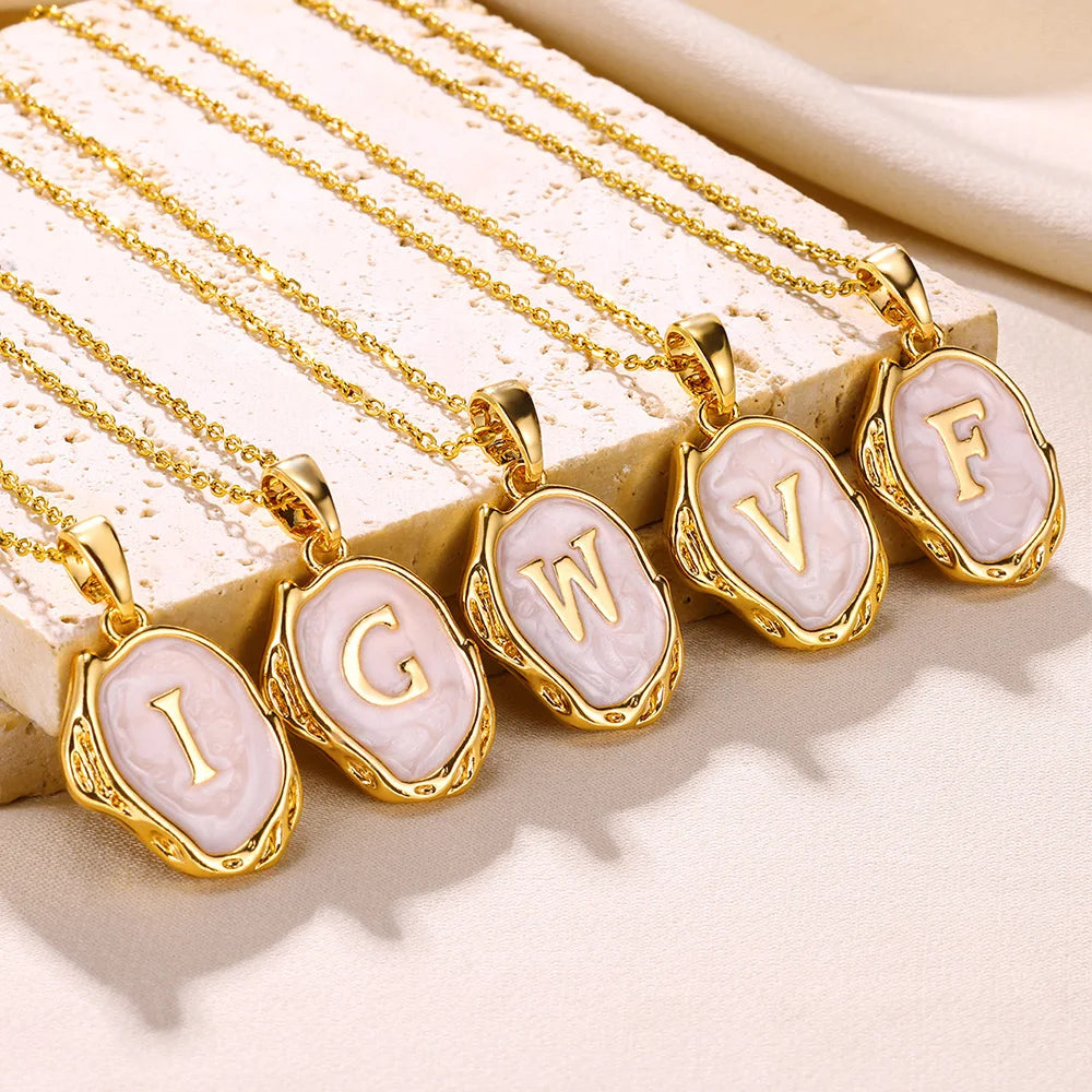 Y2K Drip Initial Necklace