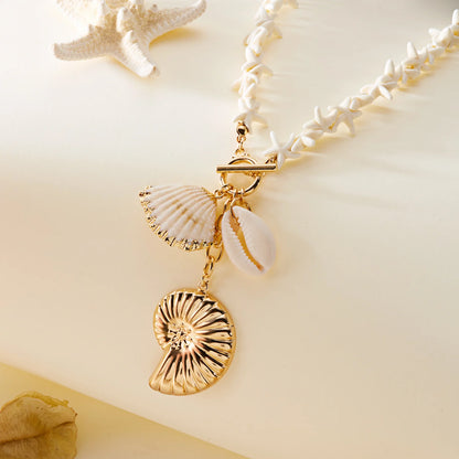 Shell Bead Summer Necklace