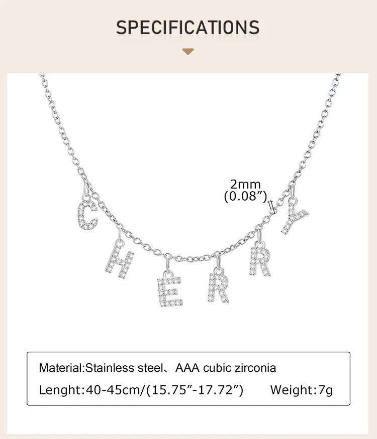 Name & Initial Pendant Necklace