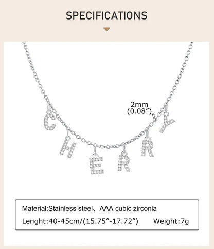 Name & Initial Pendant Necklace