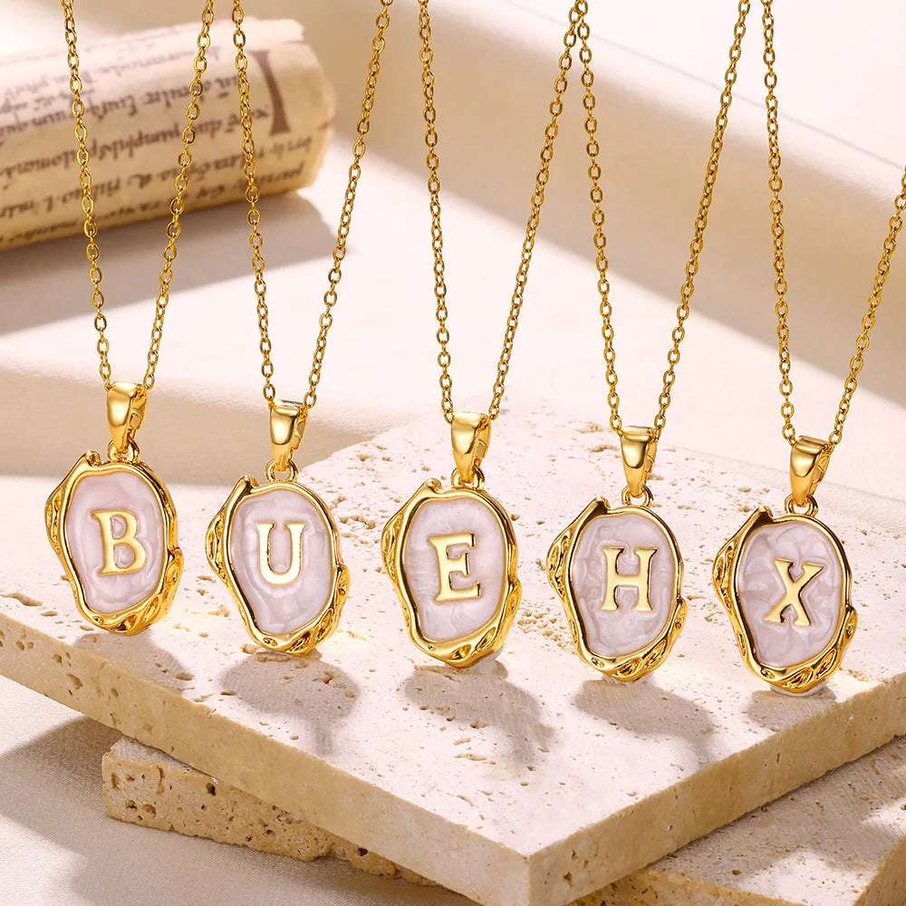 Y2K Drip Initial Necklace