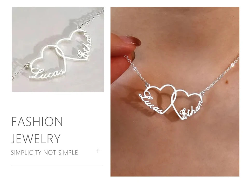 Personalised Heart Name Necklace