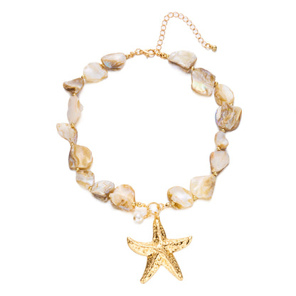 Shell Bead Summer Necklace