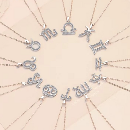 Zodiac Moissanite Necklace