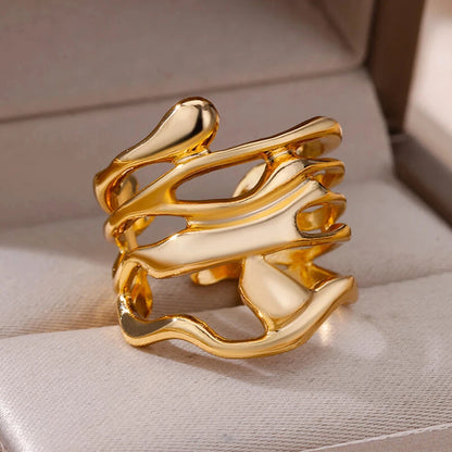 Chunky Gold Open Ring
