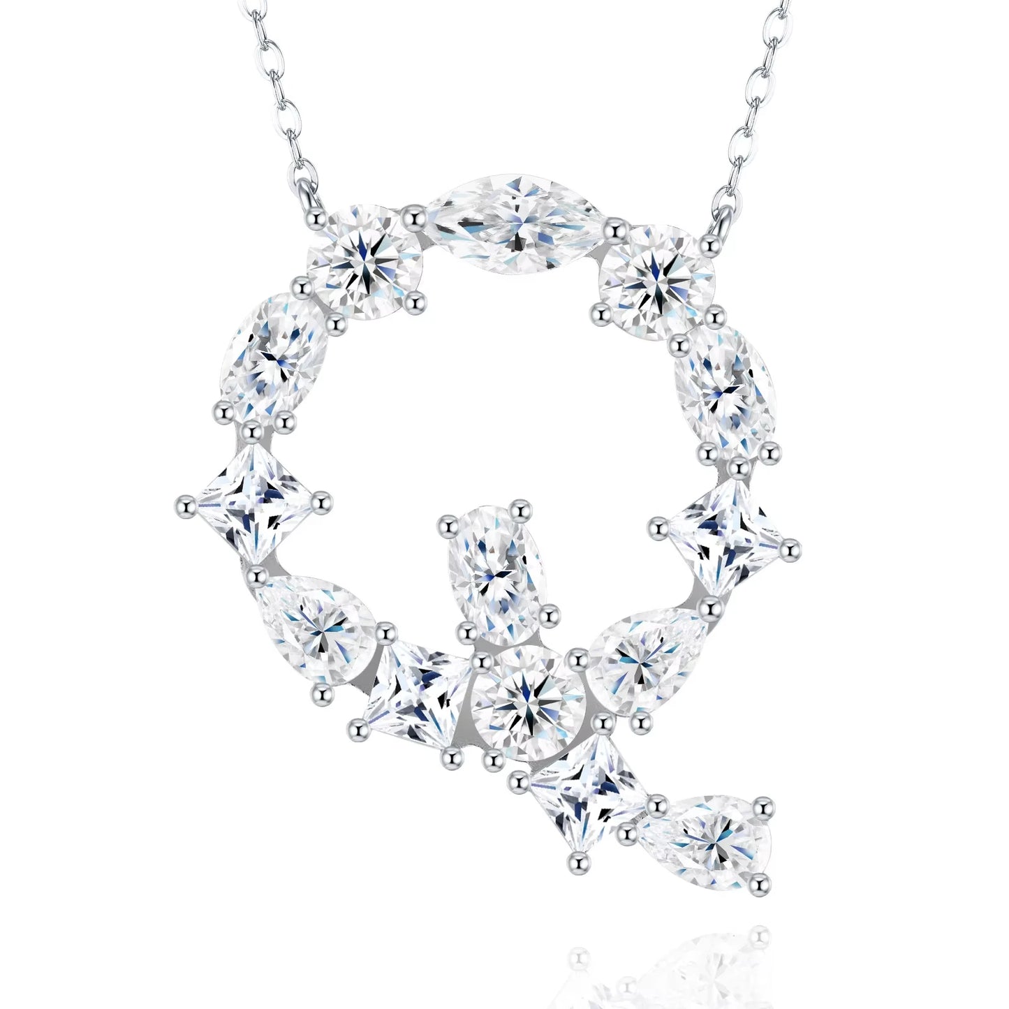 Moissanite Letter Necklace