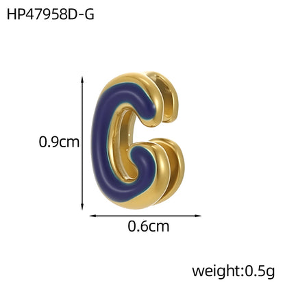 Colour Enamel Initial Charm