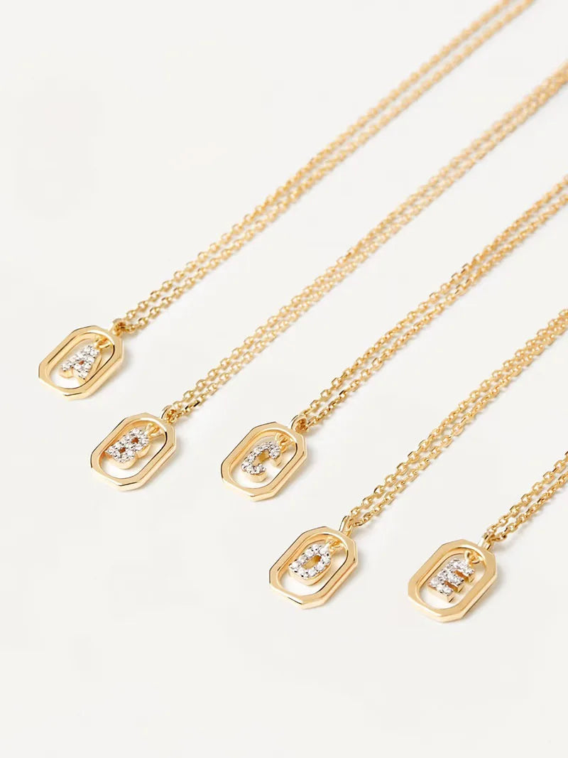 Sterling Silver Initial Necklace