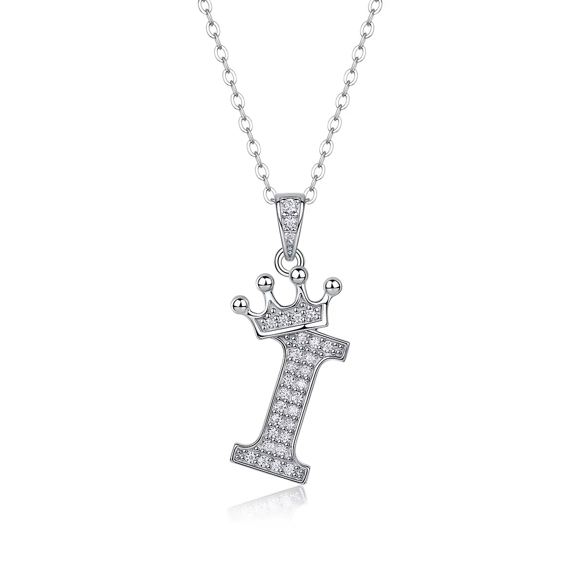 Classic Initial Moissanite Necklace