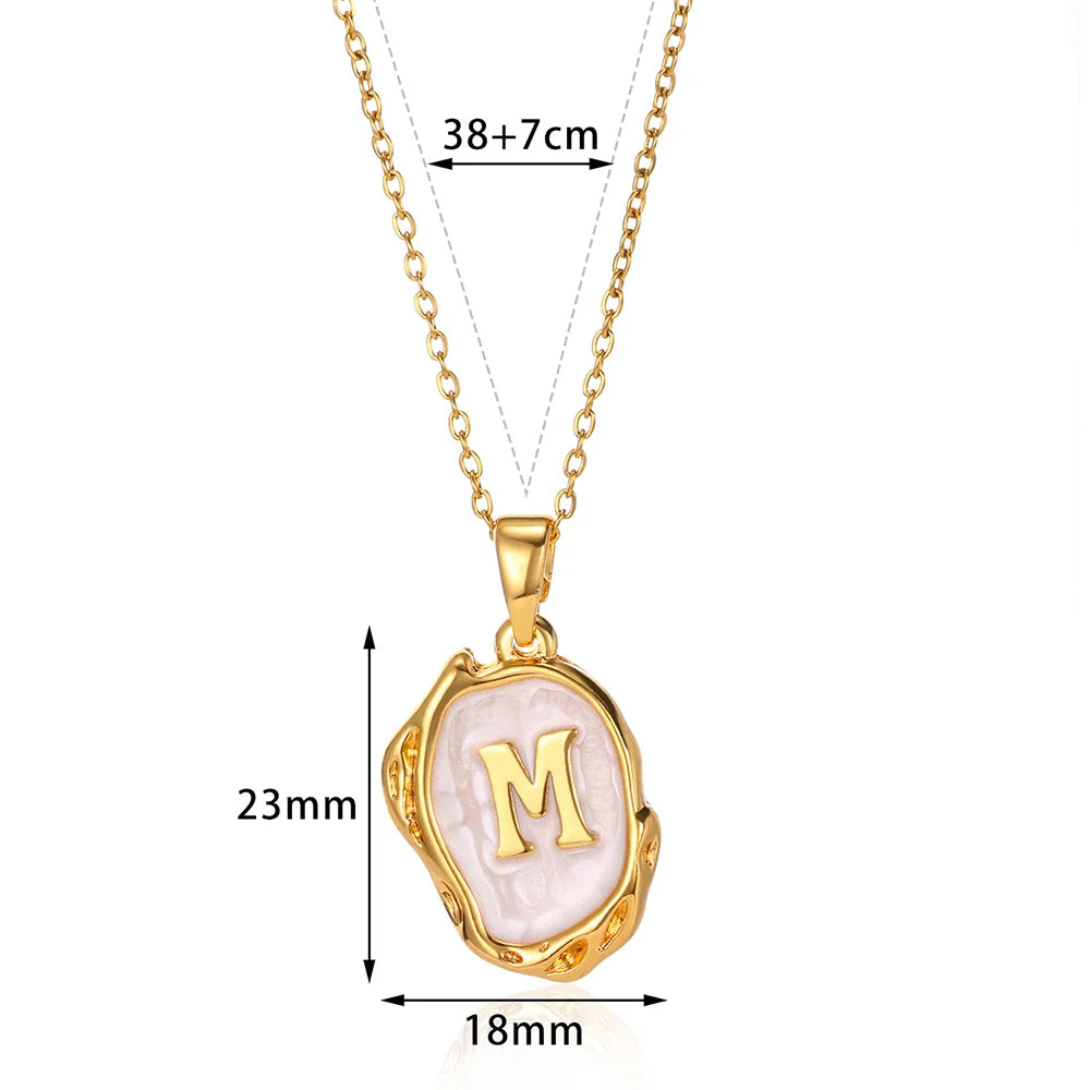 Y2K Drip Initial Necklace