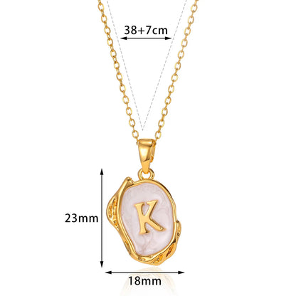 Y2K Drip Initial Necklace