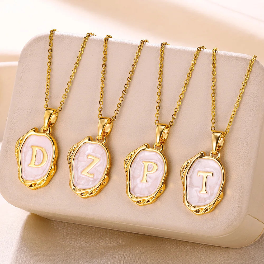 Y2K Drip Initial Necklace