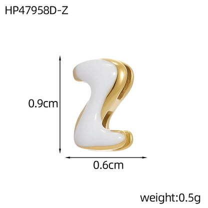Colour Enamel Initial Charm