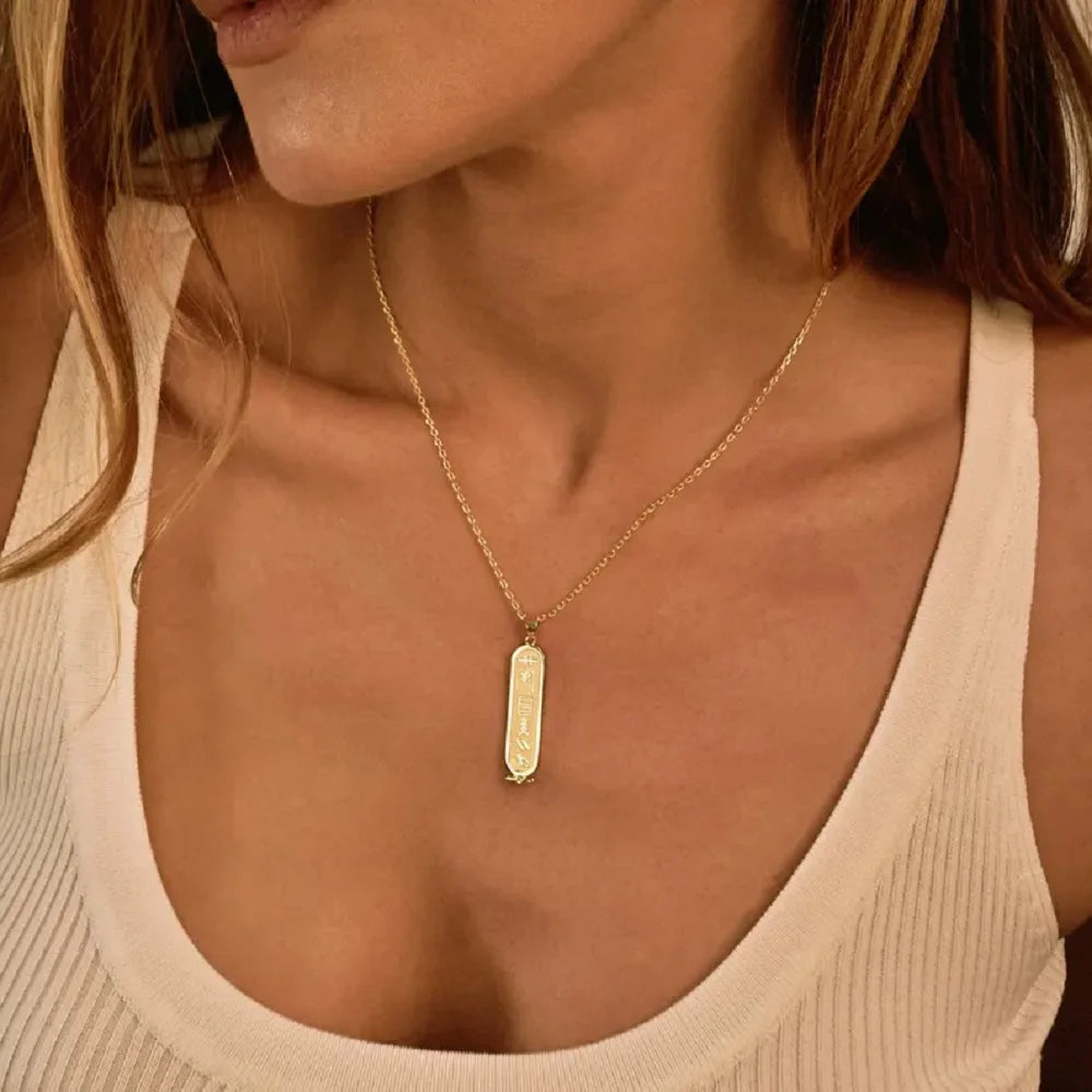 Egyptian Symbol Name Necklace