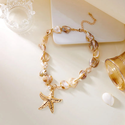 Shell Bead Summer Necklace