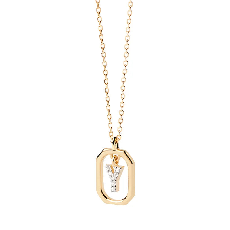 Sterling Silver Initial Necklace