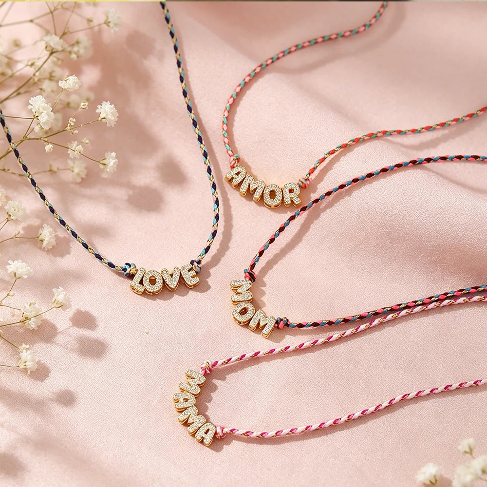 Colour Word Pendant Necklace