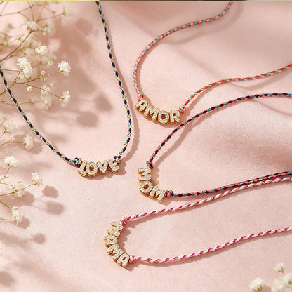 Colour Word Pendant Necklace