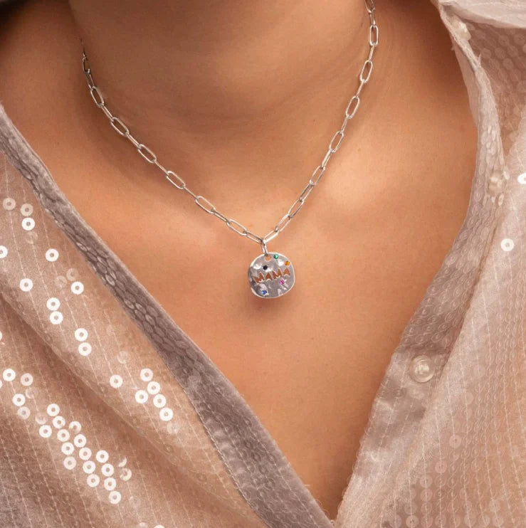 Circle Word Pendant Necklace