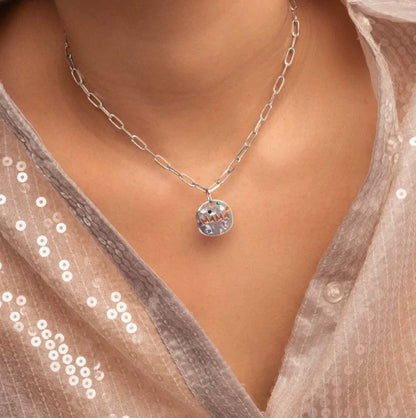 Circle Word Pendant Necklace
